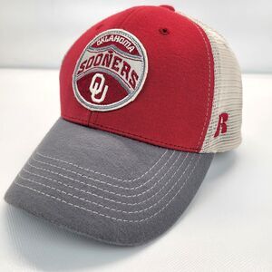 University of Oklahoma OU Sooners Snapback Mesh Hat Cap Russell New without Tags